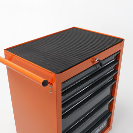 CHARIOT GRAND ALYCO ORANGE 6 TIROIRS 680x460x1020MM